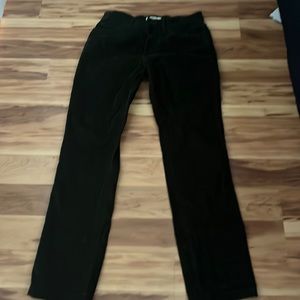 Dark olive green corduroy pants